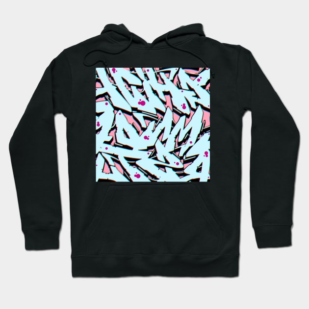 Glitch Graffiti Letters Hoodie by KohorArt